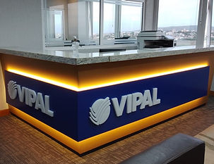 placa recepção vipal