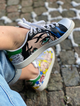 Custom sneakers - Wonder woman ögon