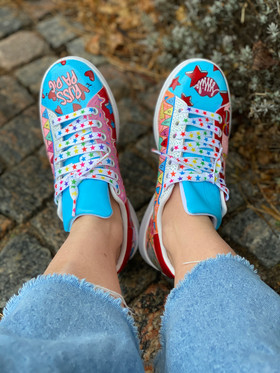 Custom sneaker Join the circus - uppifrån