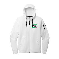 NKFD9859 Nike Therma-FIT Pocket Full-Zip Fleece Hoodie WHITE
