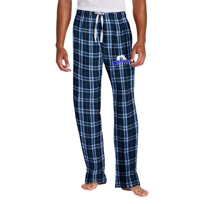 Men's Flannel Plaid Pants - True Navy/Carolina Blue