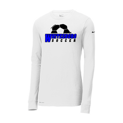 NIKE DRI FIT LONG SLEEVE White