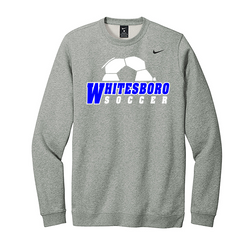 CJ1614 Nike Club Fleece Crew 31dollars DARK GREY HEATHER
