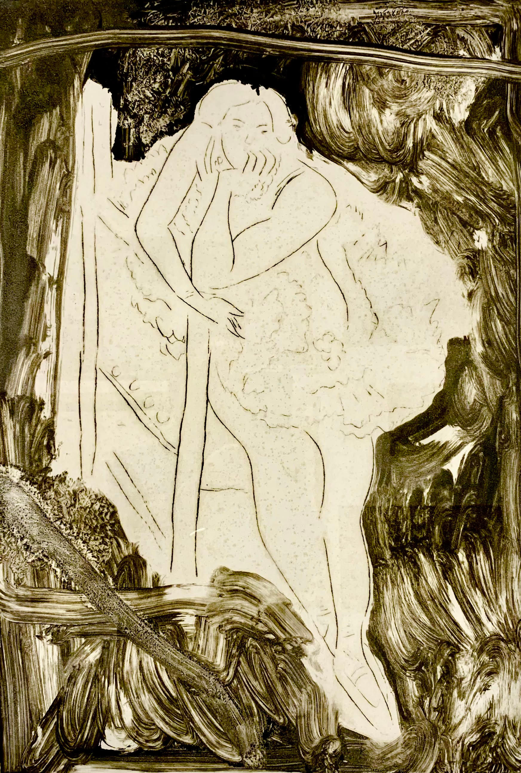 רקדנית במנוחה, מיכאל איזמן