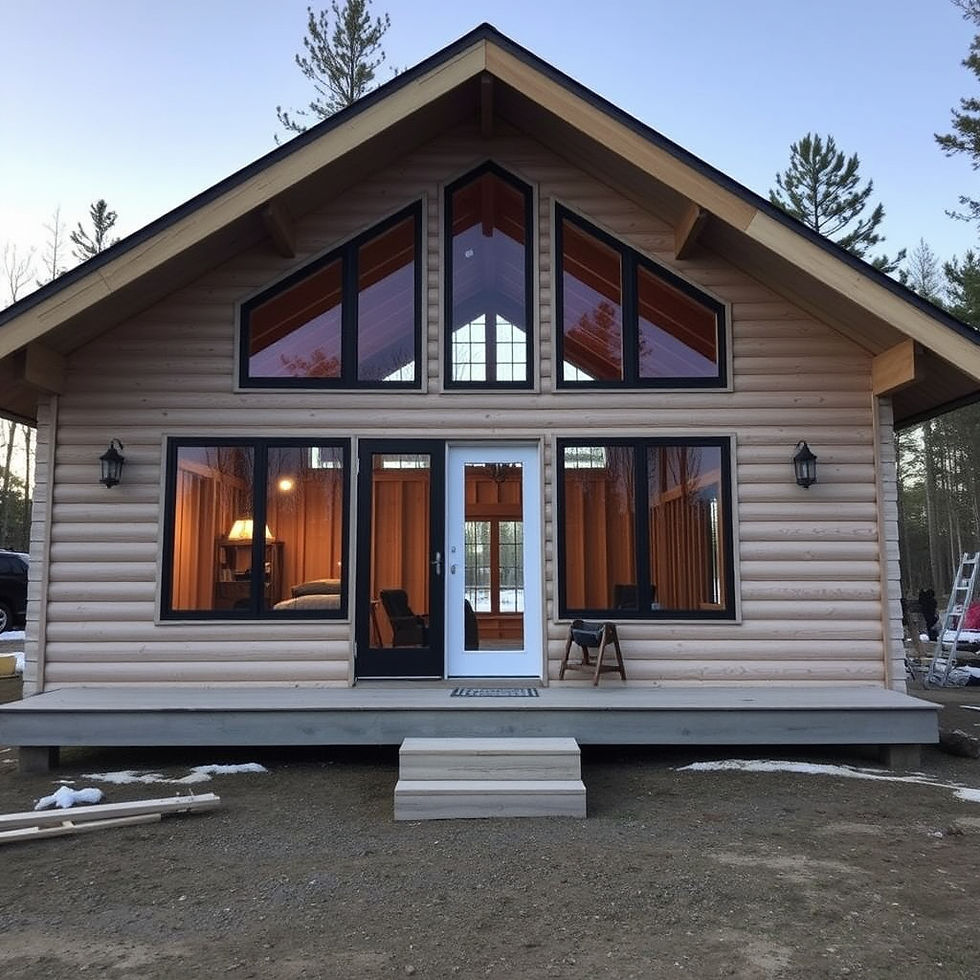 Muskoka cottage, under construction.jpg