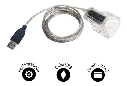 Leitor de Cartão Smart Card para Certificado Digital Gemalto