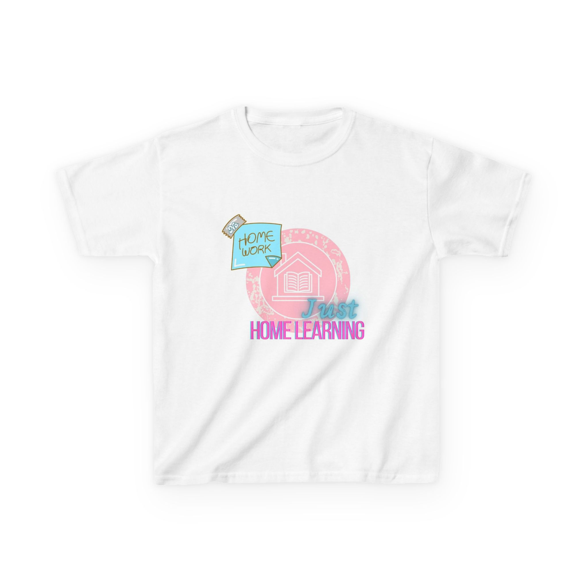 Kids "No Homework, Just Home Learning" Heavy Cotton™ Tee