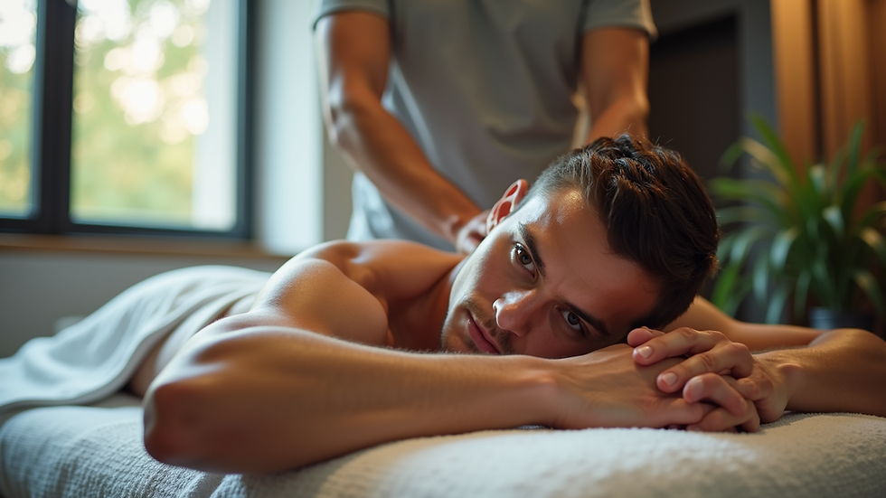 Massagen und Personal Training in modernem Fitnessstudio