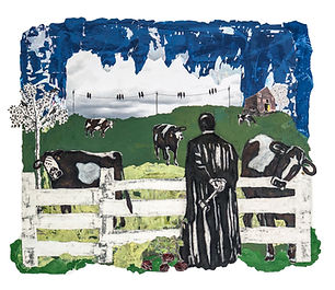 Womens Reproductive Rights pro choice Female artist mixed media galley abstract art figurative 