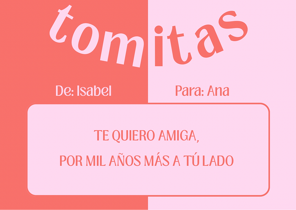 Miniatura: Tarjeta de felicitación Tomitas 💌
