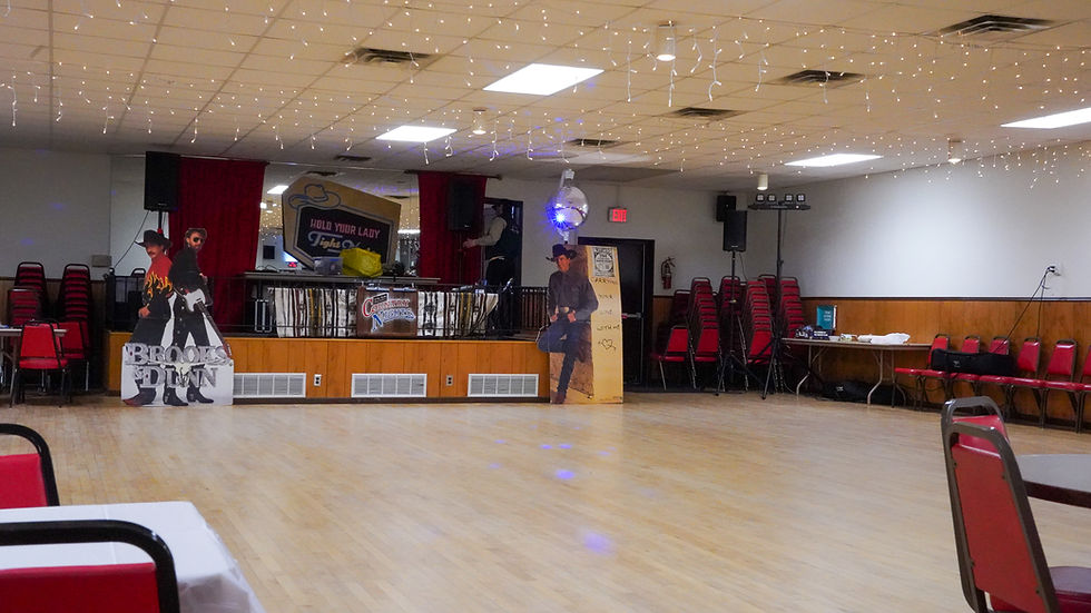 the stage and dance floor