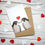 Thumbnail: Illustrated valentine's day card featuring two peregrine falcons by Silverpasta Crafts