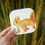 Thumbnail: Silverpasta illustrated animal 10cm coaster featuring red squirrel