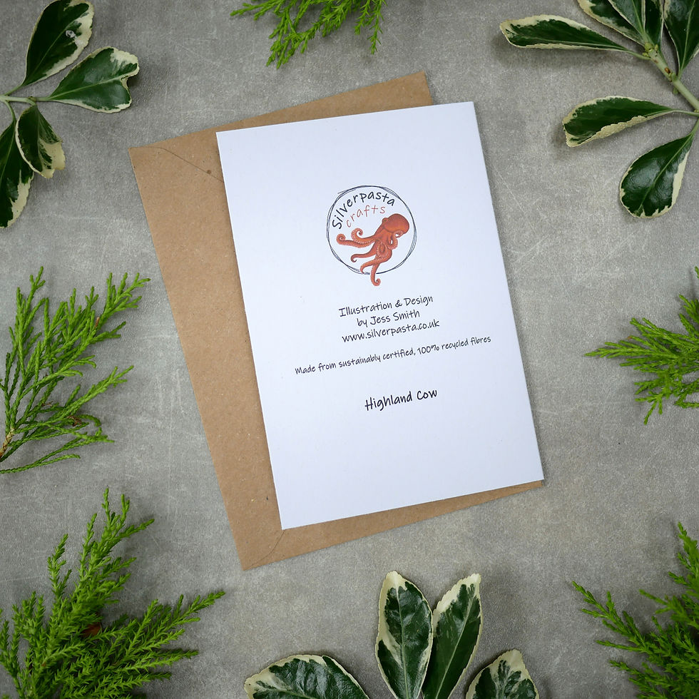 Thumbnail: Highland Cow Christmas Card