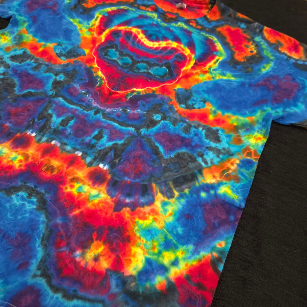 Thumbnail: Trip Style - SuckaJam,Blue,Black,Aqua,Purple - XL, hand-dyed fiber reactive tie dye by Jon Riley