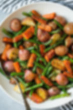 Steak with Herb Roasted Potatoes & Carrots