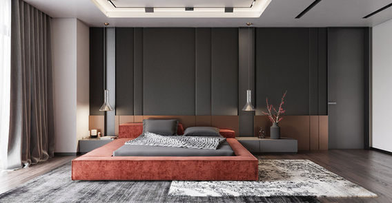 M3M Sky Suites Bedroom