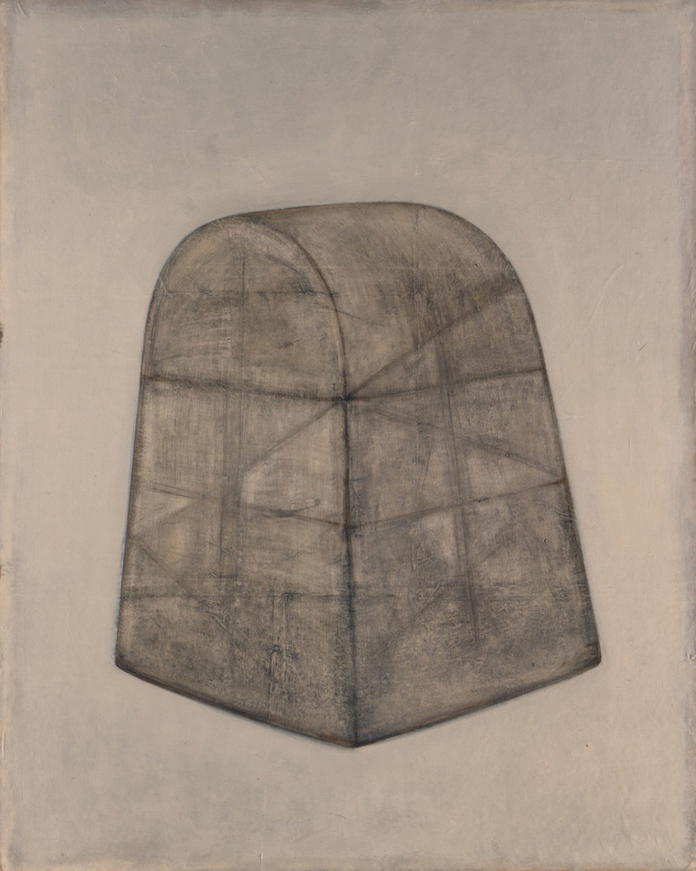 Senza titolo, 2000, olio e pastello su tela, cm 150 x 120