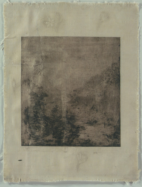 Senza titolo, 2001, calcografia e matita, cm 53 x 42
