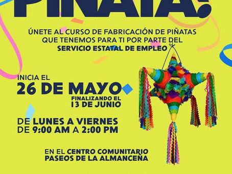 Arranca curso de elaboración de piñatas en el Centro Comunitario de la colonia Almaceña