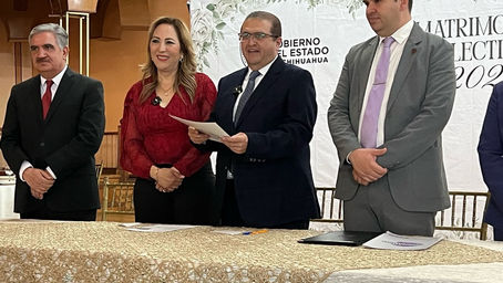 101 parejas formalizan su matrimonio en la ceremonia del programa Matrimonios Colectivos 2025"