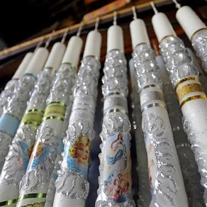 Velas escamadas, tradición artesanal mexicana