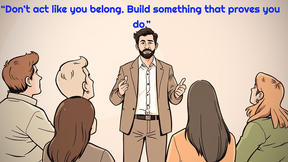 Team leader talking to his team.