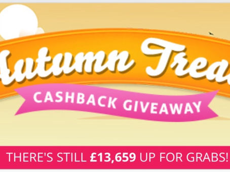 TopCashBack gives you money when you don’t buy anything - Autumn Treats 2021