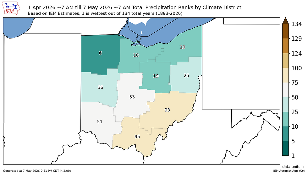 Weekend and Beyond 05/08/25: Cool and Wet Continuation, Hope for a Warmup?