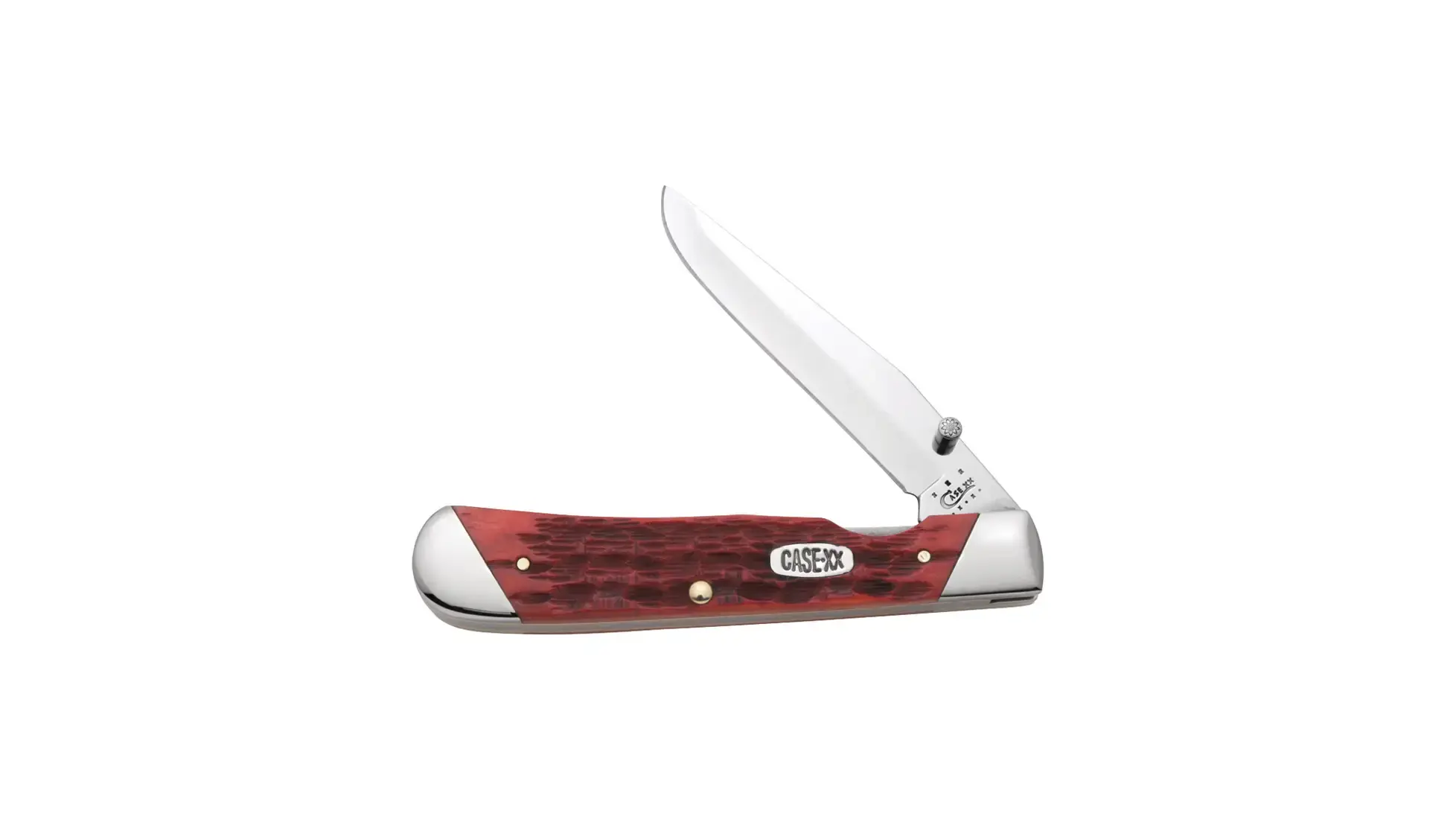 Case #51376: Dark Red Jigged Bolster Trapperlock