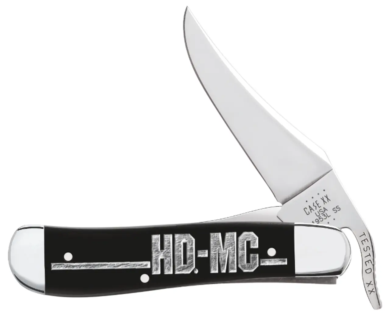 Case #52242: Harley-Davidson Black Composition Handle RussLock