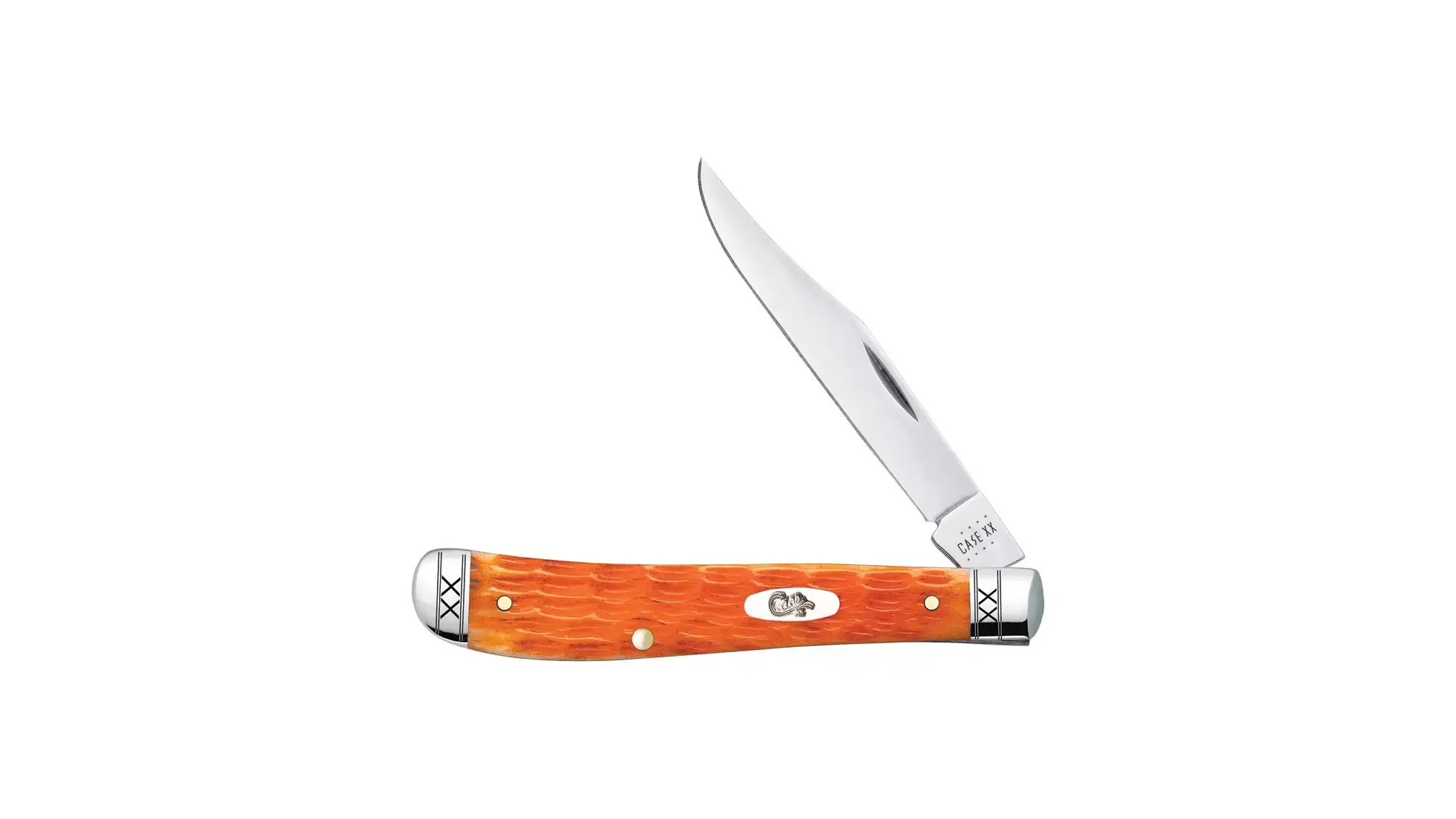 Case #35814: Jigged Cayenne Bone Crandall Slimline Trapper