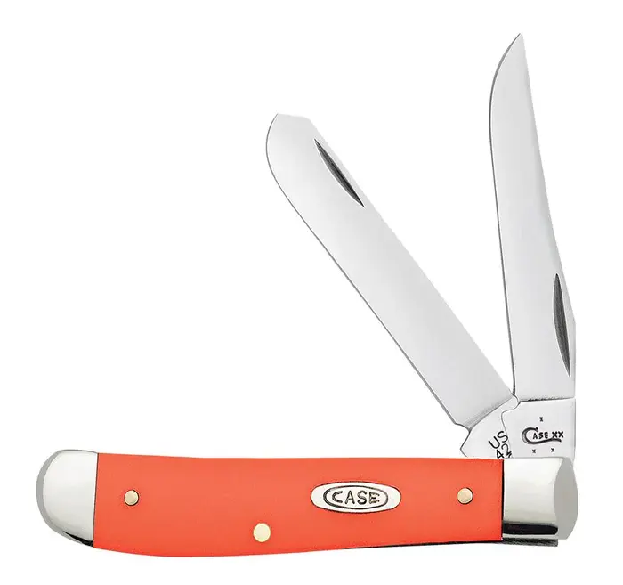 Case 80505: Smooth Orange Synthetic Mini Trapper