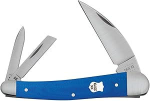 Case 16747: Smooth Blue G-10 Seahorse Whittler