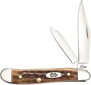 Case 23655: Pocket Worn Burnt Brown Bone - Corn Cob Jig Peanut
