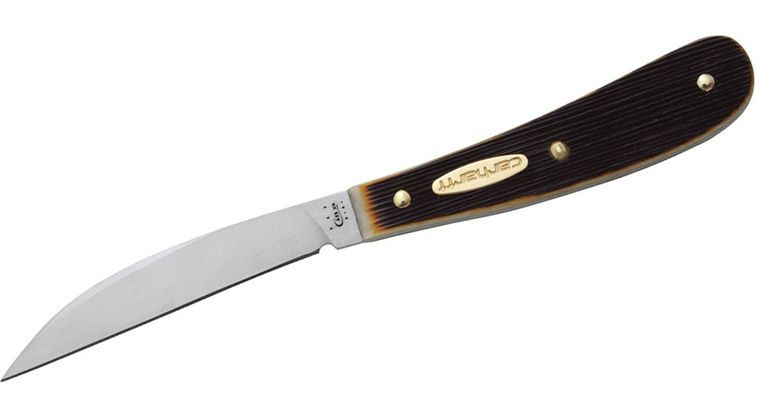Case 36315: Rich Molasses Jigged Bone Handle Desk Knife with Sheath