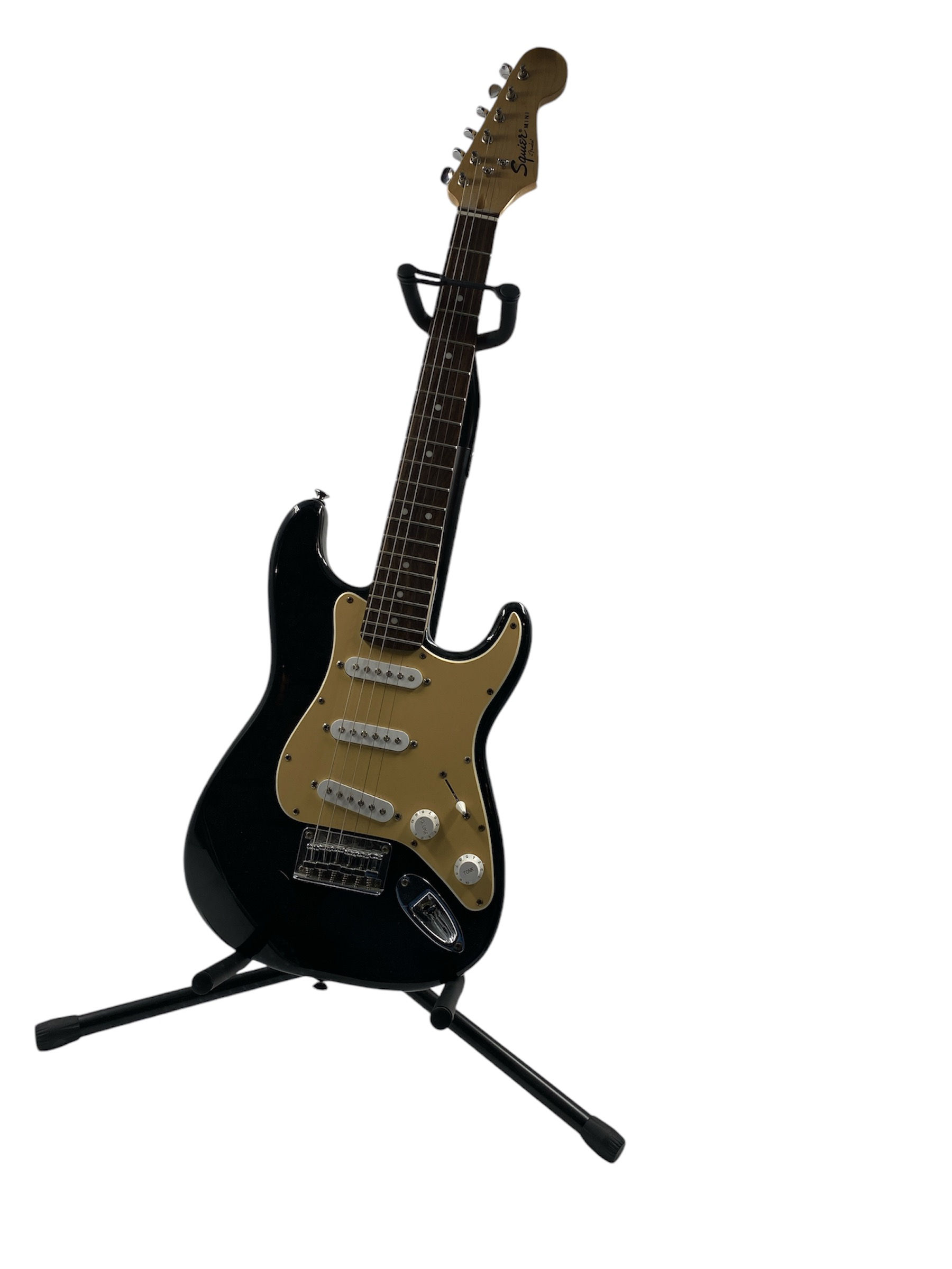 Folding Guitar Stand - Adjustable Fit Electric, Classical Guitars and Bass.