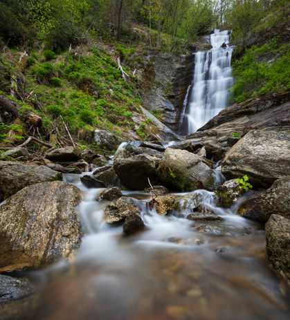 Tom's Creek Falls Waterfall NC