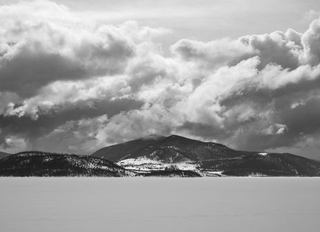 Dillon Reservoir Snow Winter CO