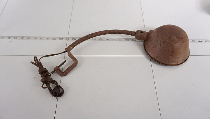 1930s Flexible Neck Clamp Desk Lamp