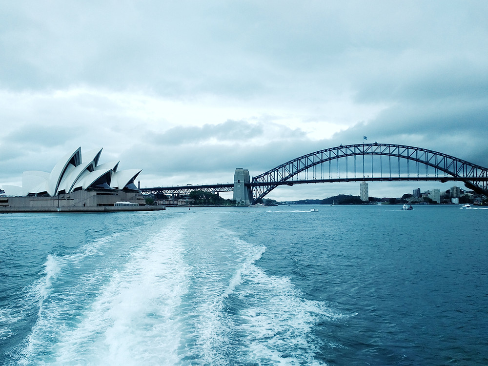 Sydney harbour bridge and Sydney opera house