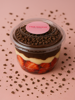 Mockup de Doce no Pote