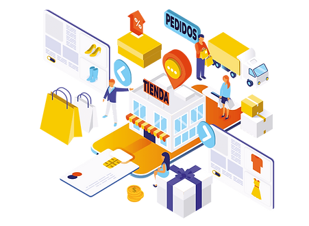 Tienda online con pedidos, ofertas y compras mediante tarjeta de crédito.