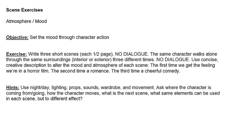 Scene Exercise - Mini Task (variating a scene)