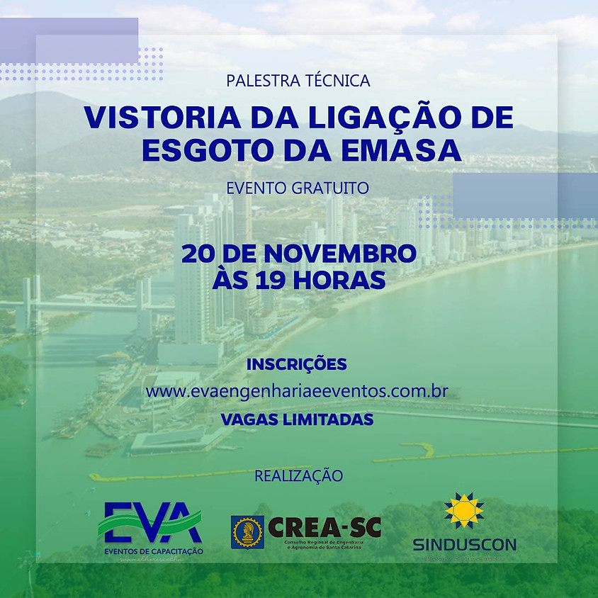 PALESTRA TÉCNICA : VISTORIA DA LIGAÇÃO DE ESGOTO DA EMASA