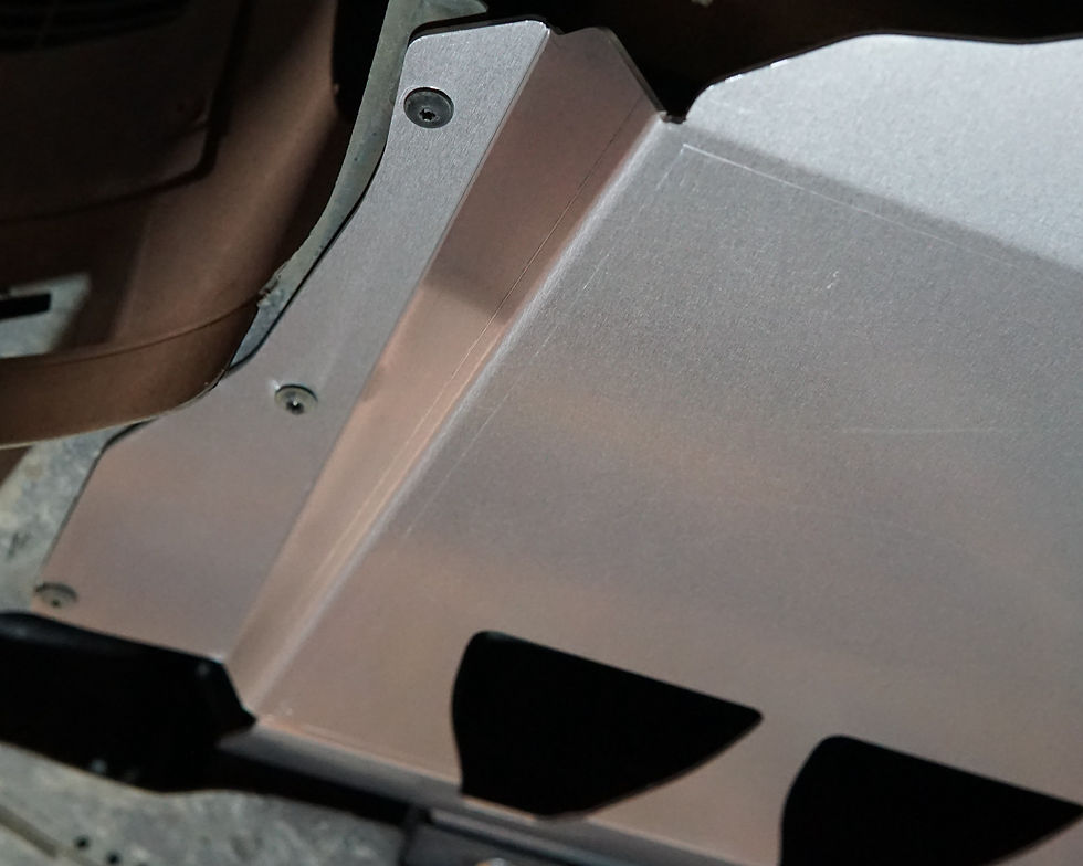 Thumbnail: Vokswagen Golf Mk7.5 Underneath With Aerocutt Aluminium Undertray Fitted Showing Ventilation For Cooling