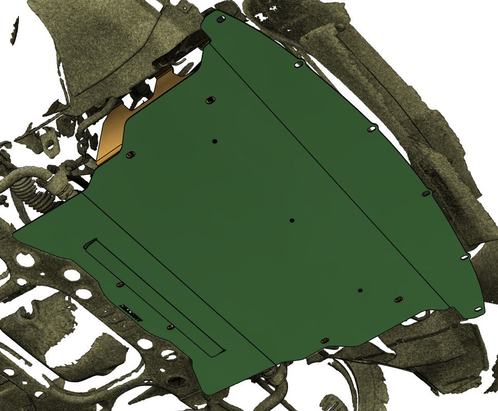 Thumbnail: Mazda RX7 FD Engine Front Panel Underbody Protection Bash/Skid Plate