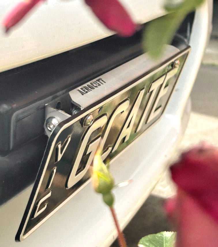 Thumbnail: NUMBER PLATE BRACKET TILT DOWN AEROCUTT ON CAR