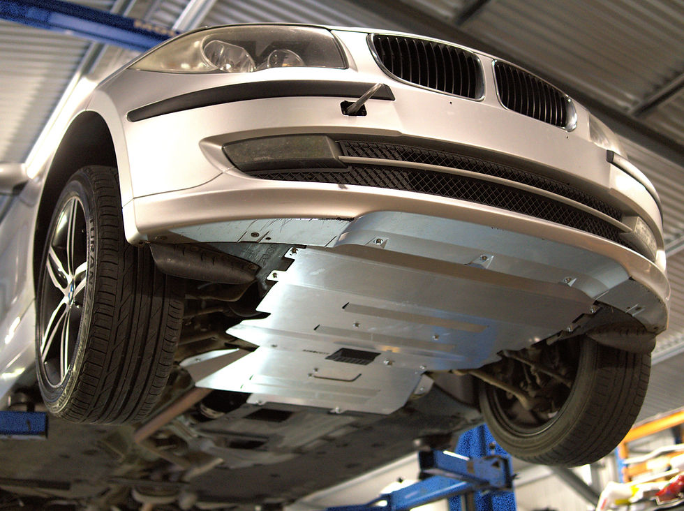 bmw e87 underbody protection skid plate front plate