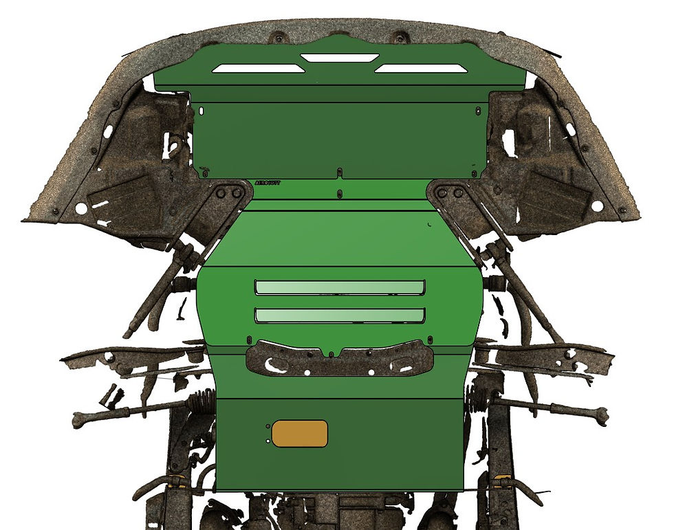 300ZX Z32 UNDERTRAY REPLACEMENT PANEL, 300zx damage under car panel, 300zx front splitter, oil filter inspection plate 3d sca